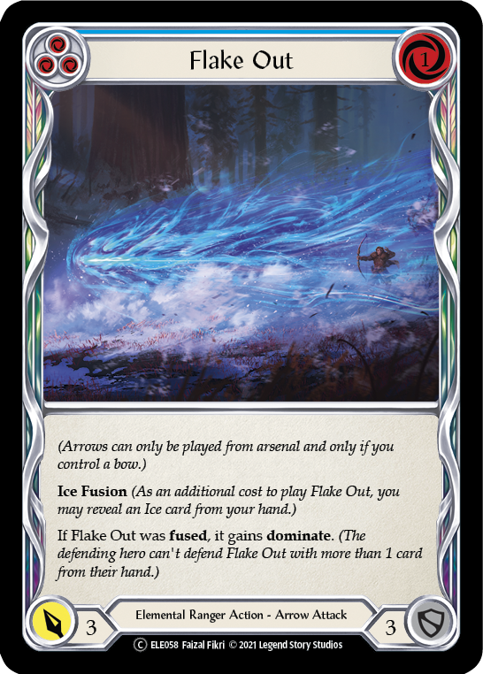 Flake Out (Blue) [U-ELE058] (Tales of Aria Unlimited)  Unlimited Rainbow Foil | Good Games Morley