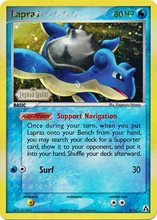 Lapras (8/92) (Stamped) [EX: Legend Maker] | Good Games Morley