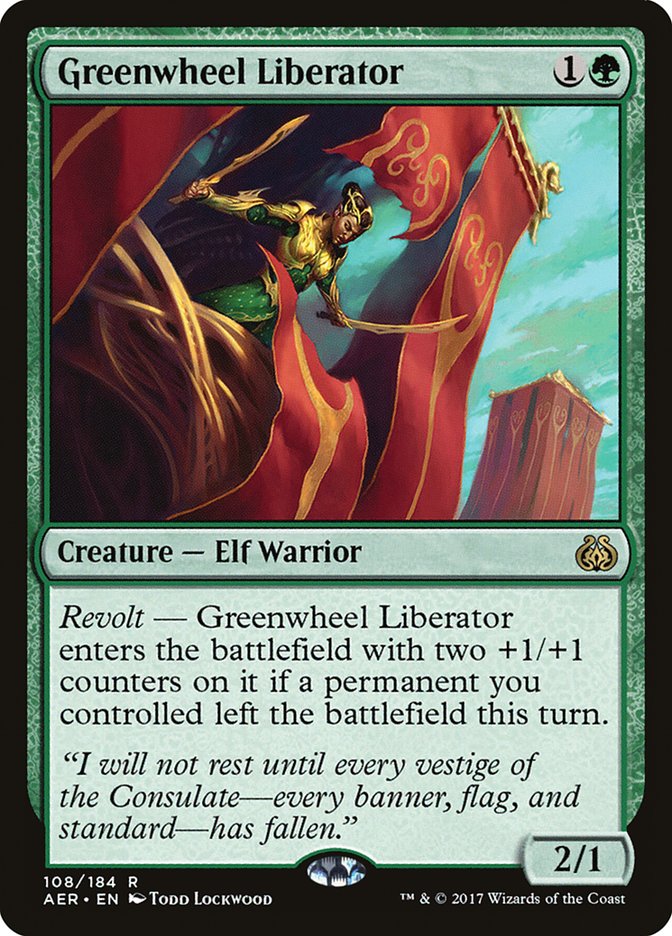 Greenwheel Liberator 108/184 (Aether Revolt)  - Foil | Good Games Morley