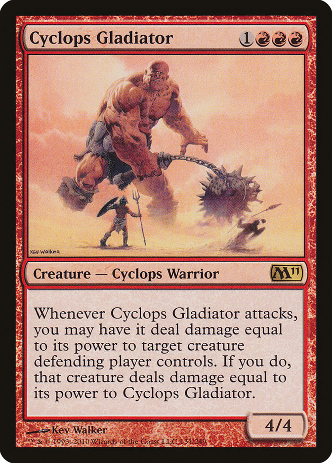 Cyclops Gladiator 131/249 (Magic 2011 (M11))  | Good Games Morley