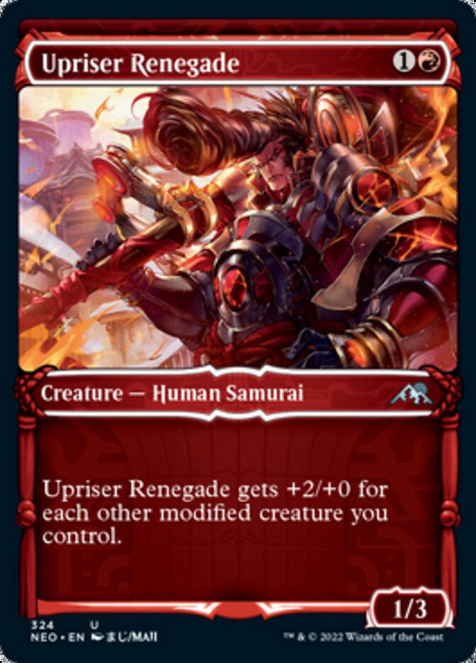 Upriser Renegade (Showcase Samurai) [Kamigawa: Neon Dynasty] | Good Games Morley