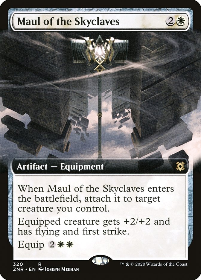 Maul of the Skyclaves (Extended Art) [Zendikar Rising] | Good Games Morley