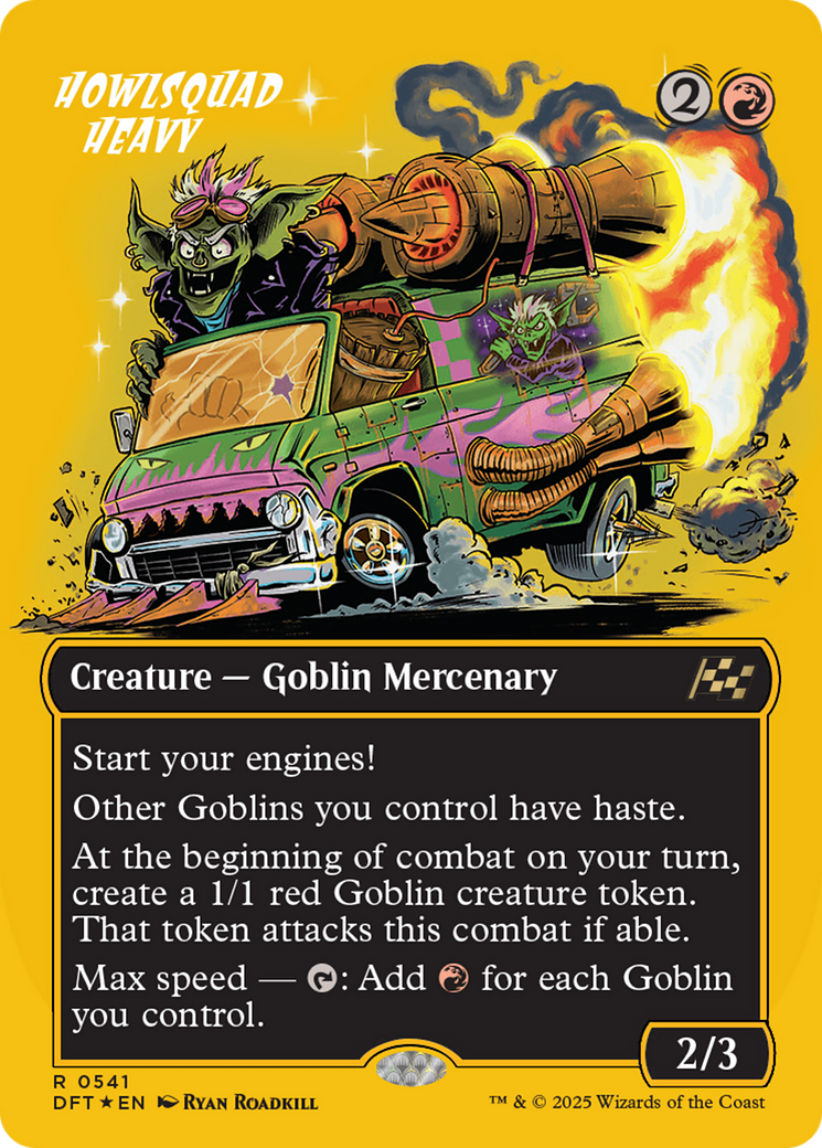 Howlsquad Heavy (Borderless) (First-Place Foil) [Aetherdrift] | Good Games Morley