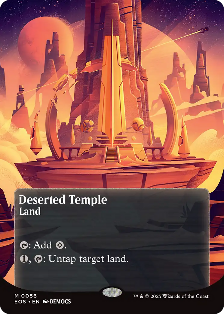 Deserted Temple (0056) (Borderless) [Edge of Eternities: Stellar Sights] | Good Games Morley