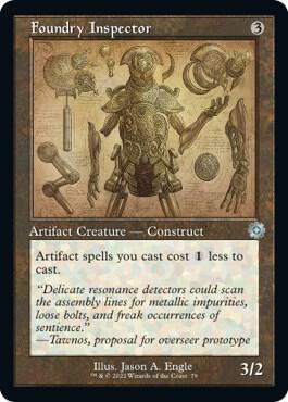 Foundry Inspector Schematic 79 (The Brothers' War: Retro Frame Artifacts)  - Foil | Good Games Morley
