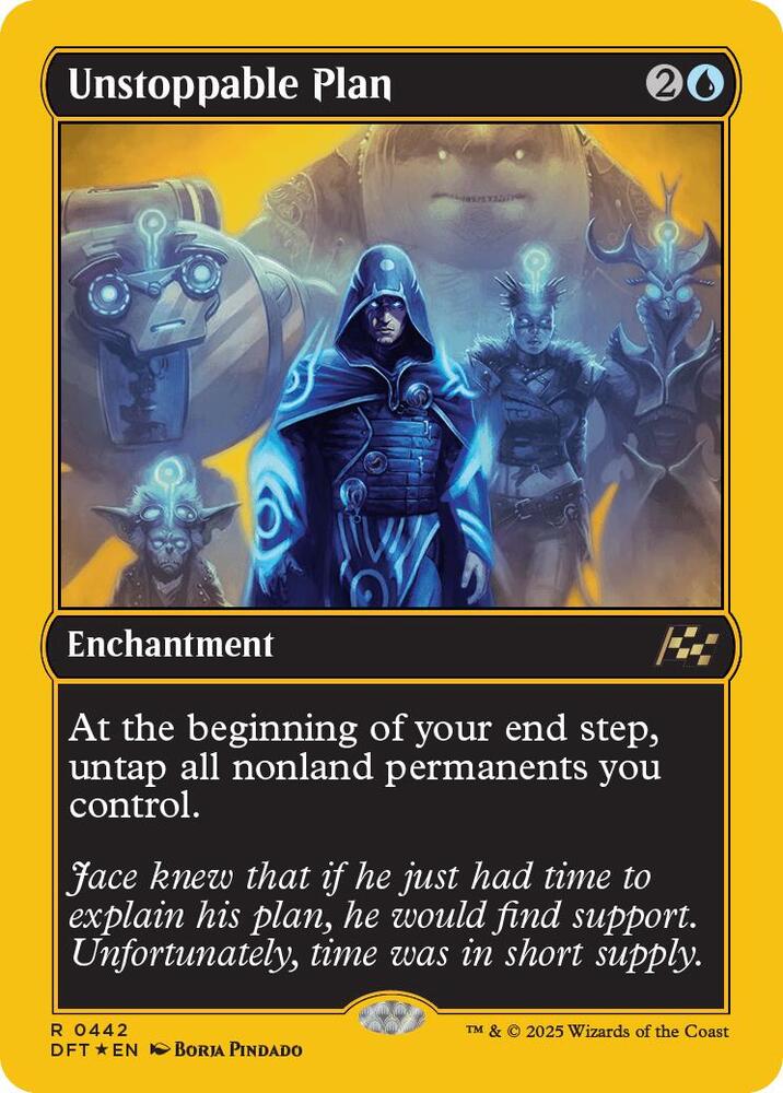Unstoppable Plan 442/291 (Aetherdrift)  - First-Place Foil | Good Games Morley
