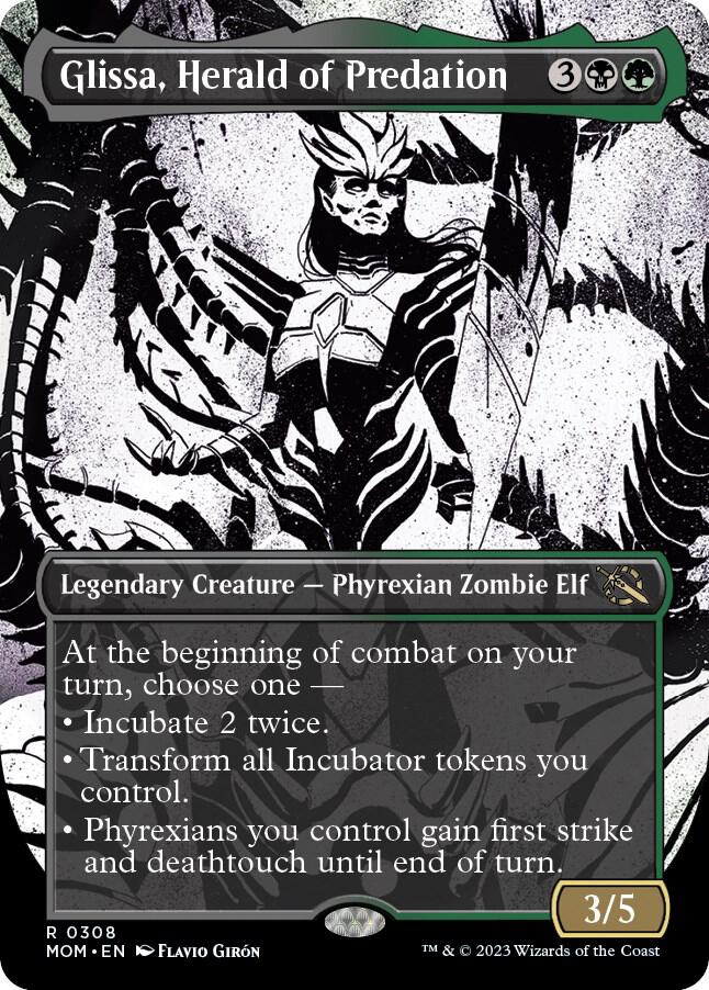 Glissa, Herald of Predation 308/291 (March of the Machine)  - Borderless | Good Games Morley