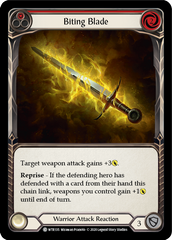 Biting Blade (Red) [U-WTR135] (Welcome to Rathe Unlimited)  Unlimited Rainbow Foil | Good Games Morley