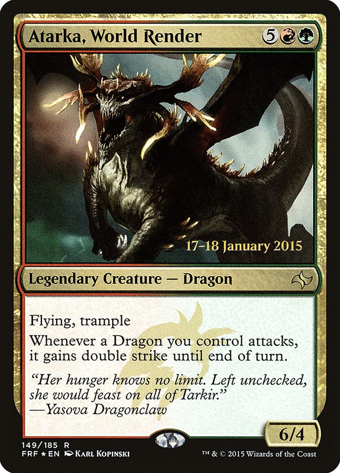 Atarka, World Render [Fate Reforged Prerelease Promos] | Good Games Morley