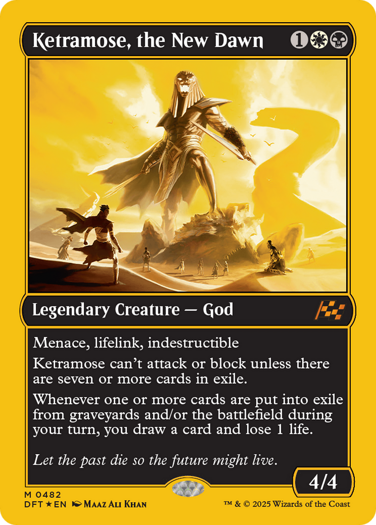 Ketramose, the New Dawn (First-Place Foil) [Aetherdrift] | Good Games Morley
