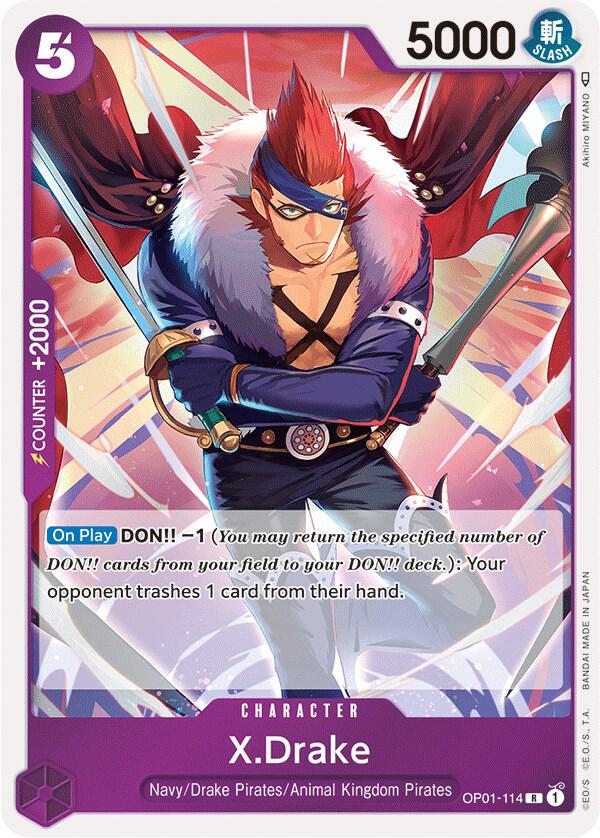 X.Drake OP01-114 (Romance Dawn)  - Foil | Good Games Morley