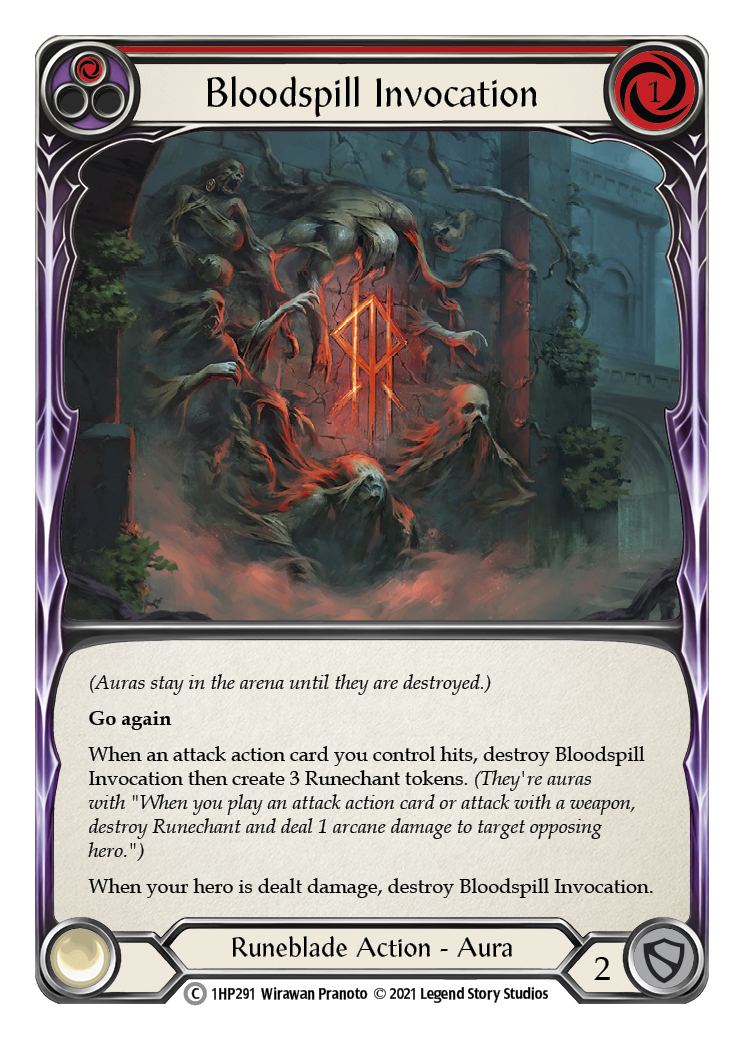 Bloodspill Invocation (Red) [1HP291] (History Pack 1) | Good Games Morley