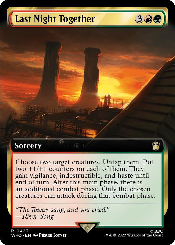 Last Night Together 423/331 (Universes Beyond: Doctor Who)  - Extended Art Foil | Good Games Morley