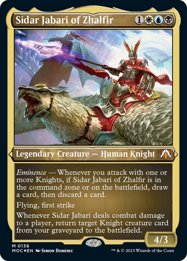 Sidar Jabari of Zhalfir (Display Commander) [March of the Machine Commander] | Good Games Morley