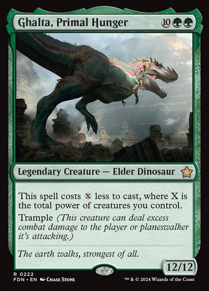 Ghalta, Primal Hunger 222/291 (Foundations)  | Good Games Morley