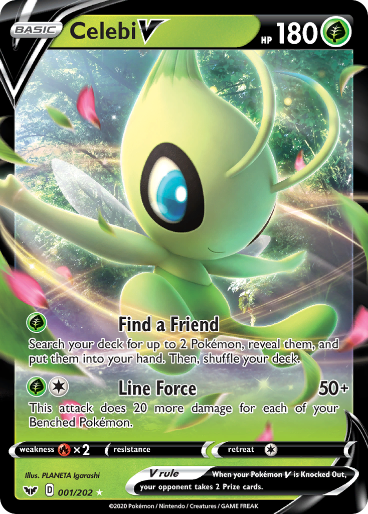 Celebi V (001/202) [Sword & Shield: Base Set] | Good Games Morley