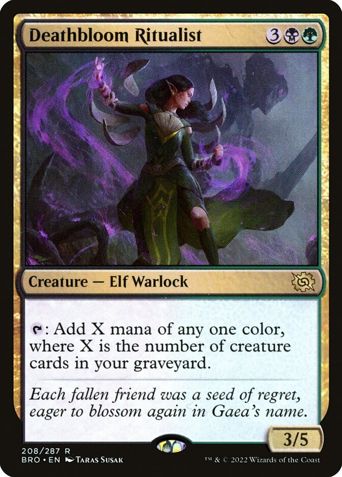 Deathbloom Ritualist 208/287 (The Brothers' War)  | Good Games Morley