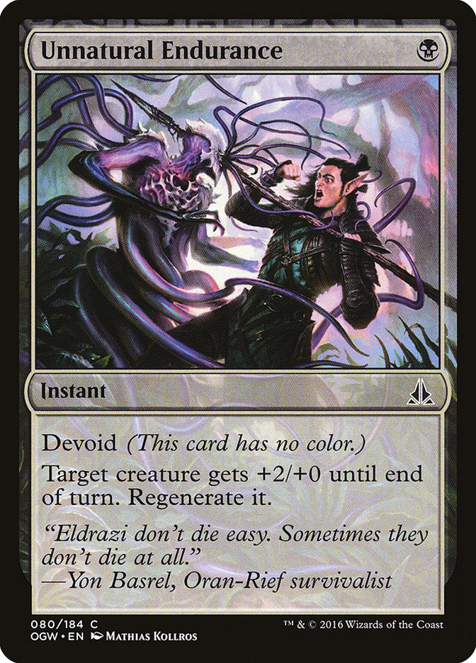 Unnatural Endurance 80/184 (Oath of the Gatewatch)  | Good Games Morley