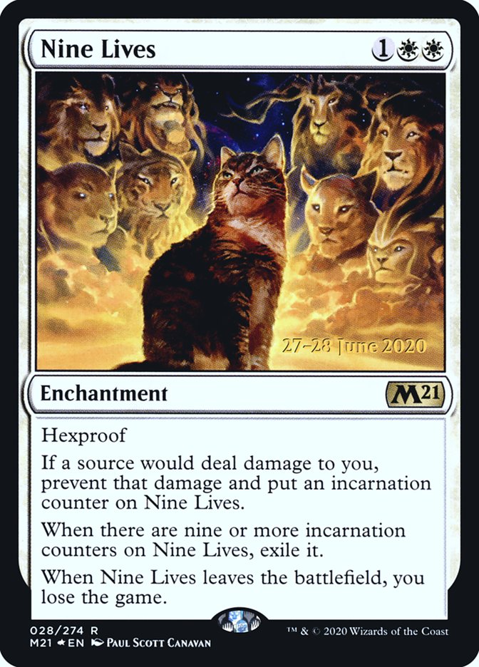 Nine Lives [Core Set 2021 Prerelease Promos] | Good Games Morley