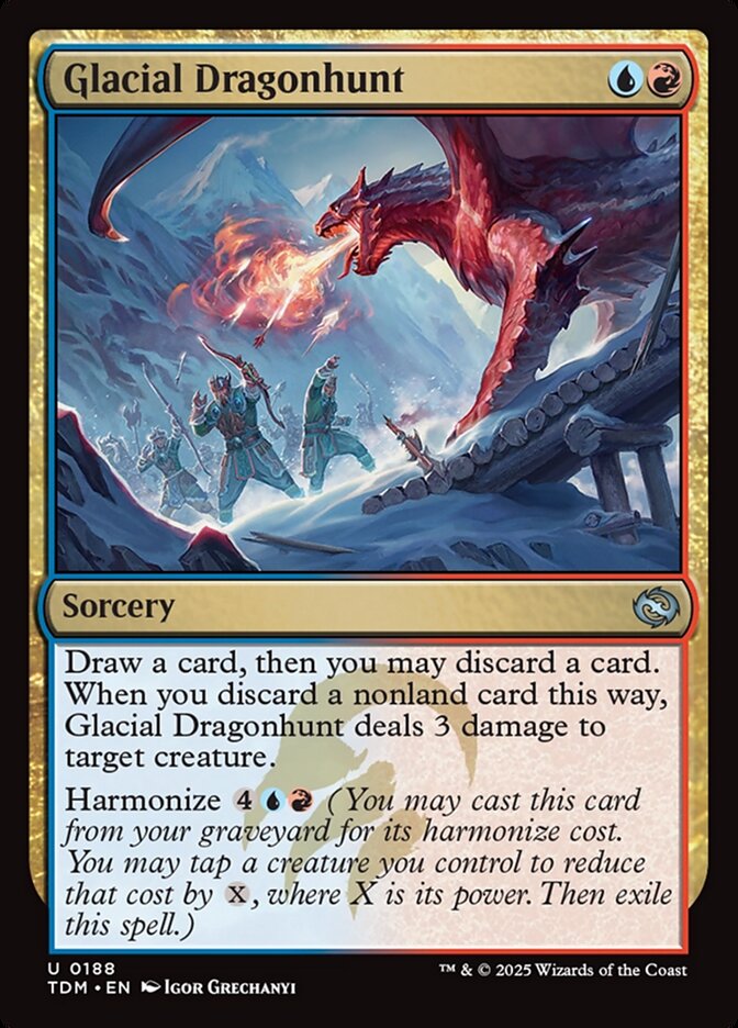 Glacial Dragonhunt 188/291 (Tarkir: Dragonstorm)  | Good Games Morley