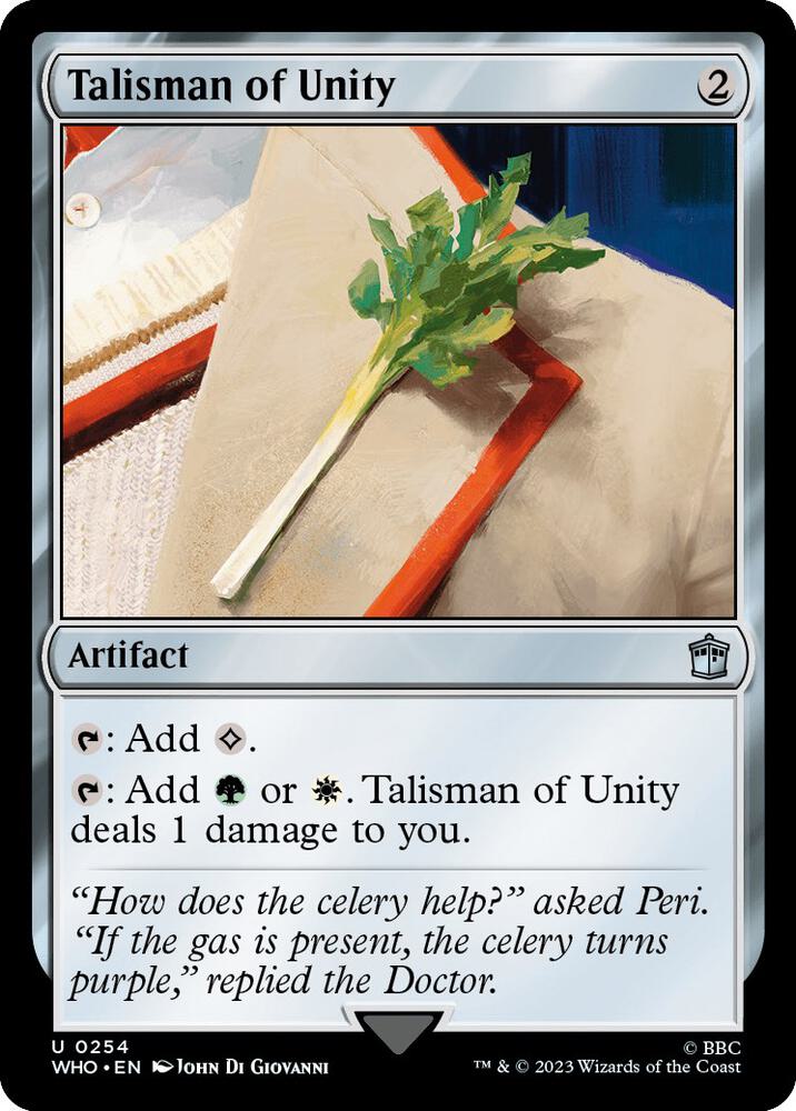 Talisman of Unity 254 (Universes Beyond: Doctor Who)  - Foil | Good Games Morley