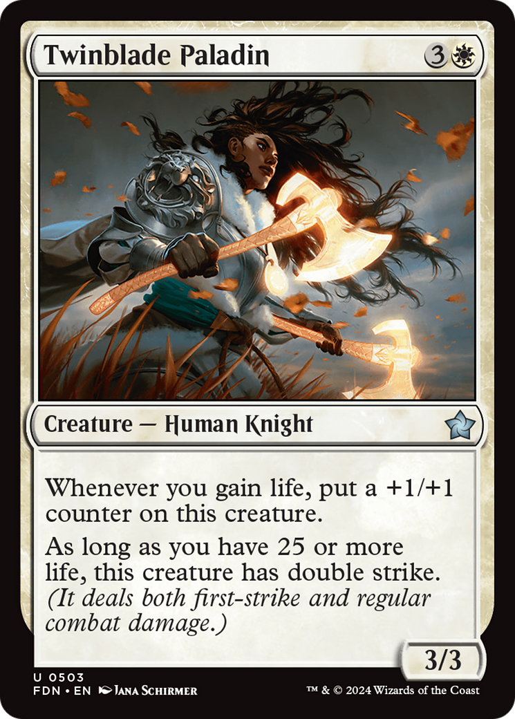 Twinblade Paladin [Foundations] | Good Games Morley