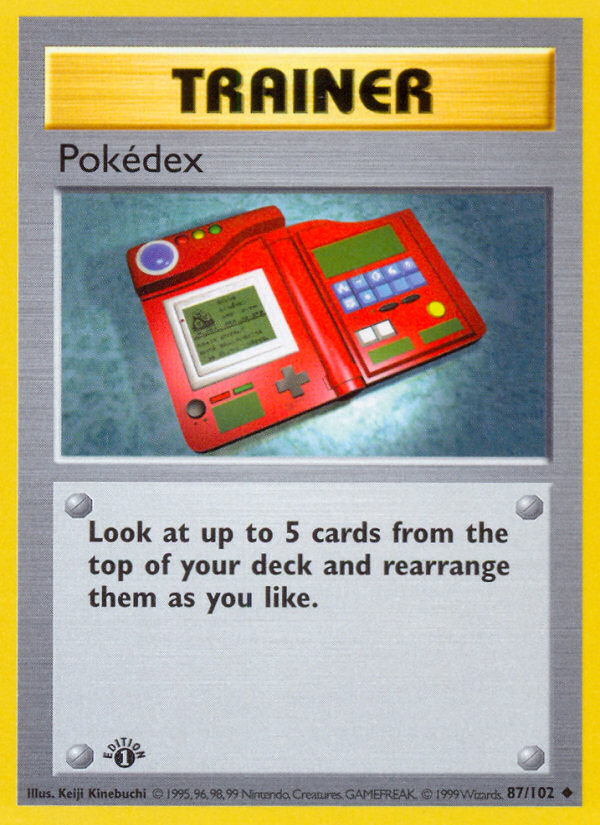 Pokedex (87/102) (Shadowless) [Base Set 1st Edition] | Good Games Morley