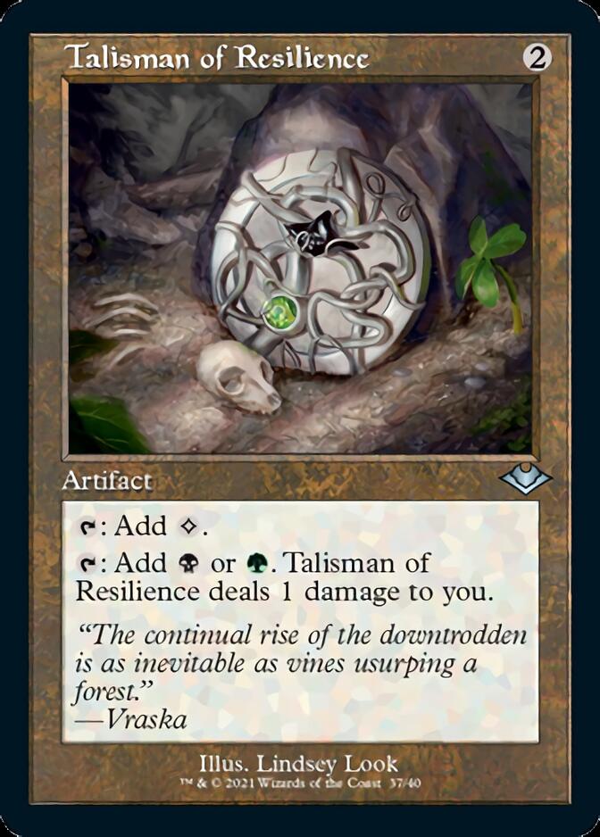 Talisman of Resilience (Retro Foil Etched) [Modern Horizons] | Good Games Morley