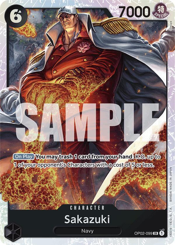 Sakazuki (Reprint) OP02-099 (Premium Booster -The Best-)  - Foil | Good Games Morley