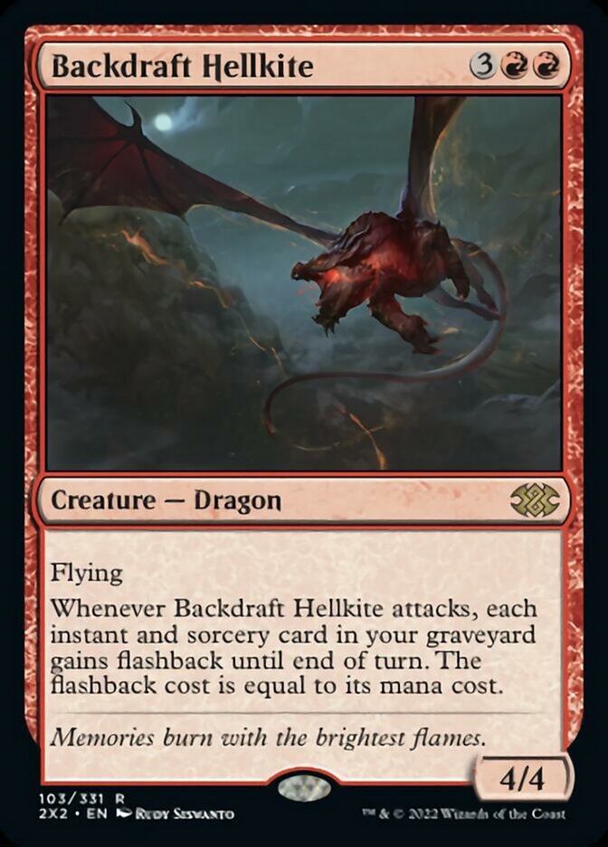 Backdraft Hellkite [Double Masters 2022] | Good Games Morley