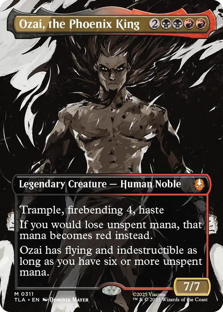 Ozai, the Phoenix King 311/286 (Avatar: The Last Airbender)  - Borderless Foil | Good Games Morley