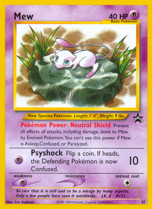 Mew (47) [Wizards of the Coast: Black Star Promos] | Good Games Morley