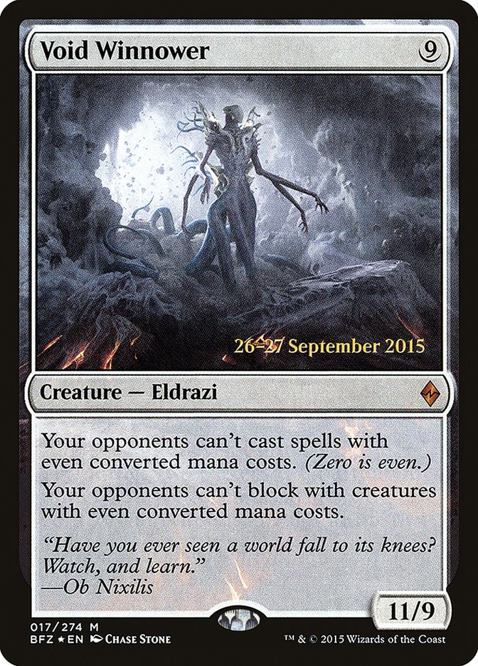 Void Winnower [Battle for Zendikar Prerelease Promos] | Good Games Morley