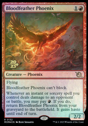 Bloodfeather Phoenix [March of the Machine Prerelease Promos] | Good Games Morley
