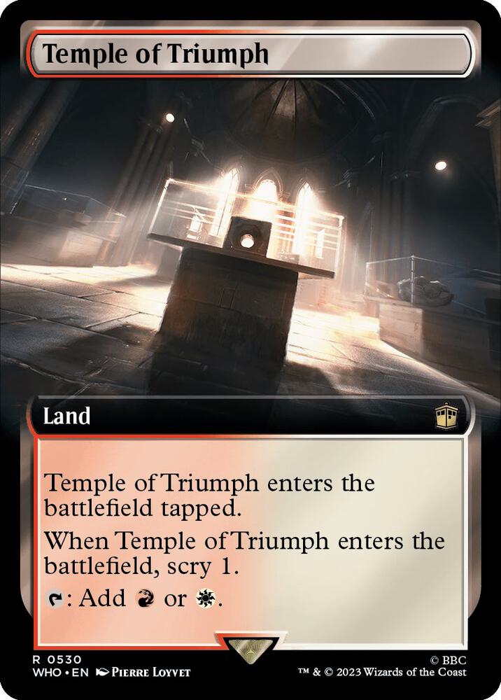 Temple of Triumph 530/331 (Universes Beyond: Doctor Who)  - Extended Art Foil | Good Games Morley