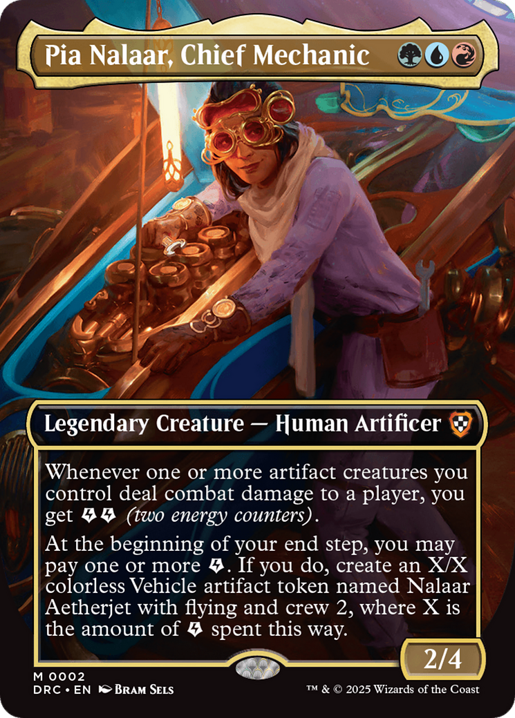 Pia Nalaar, Chief Mechanic (Borderless) [Aetherdrift Commander] | Good Games Morley