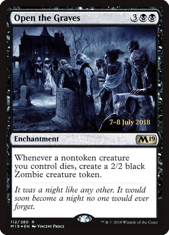 Open the Graves [Core Set 2019 Prerelease Promos] | Good Games Morley