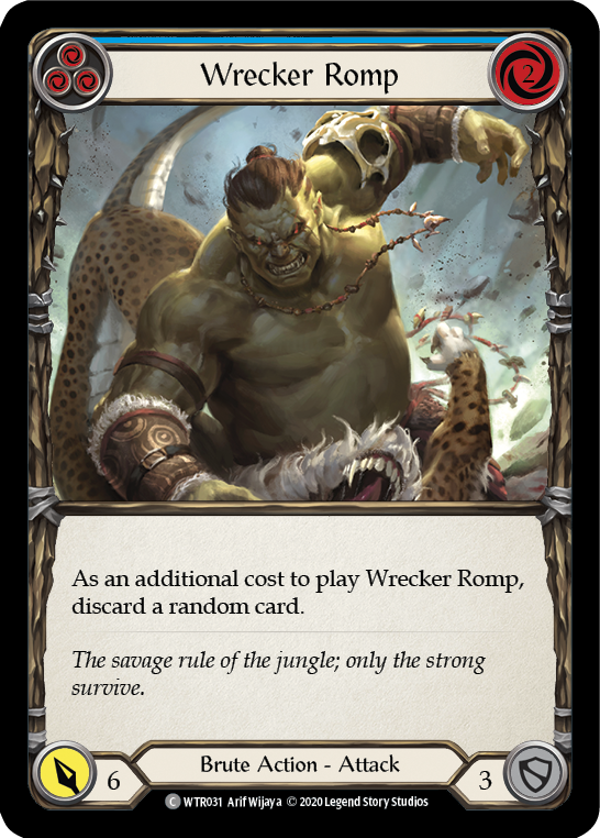 Wrecker Romp (Blue) [U-WTR031] (Welcome to Rathe Unlimited)  Unlimited Rainbow Foil | Good Games Morley