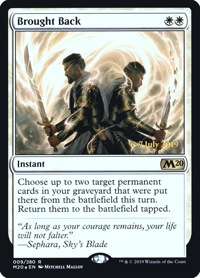 Brought Back [Core Set 2020 Prerelease Promos] | Good Games Morley