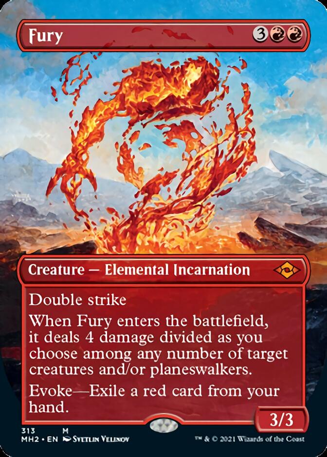 Fury (Borderless Alternate Art) [Modern Horizons 2] | Good Games Morley