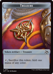 Dinosaur Dragon // Treasure Double-Sided Token [Aetherdrift Tokens] | Good Games Morley