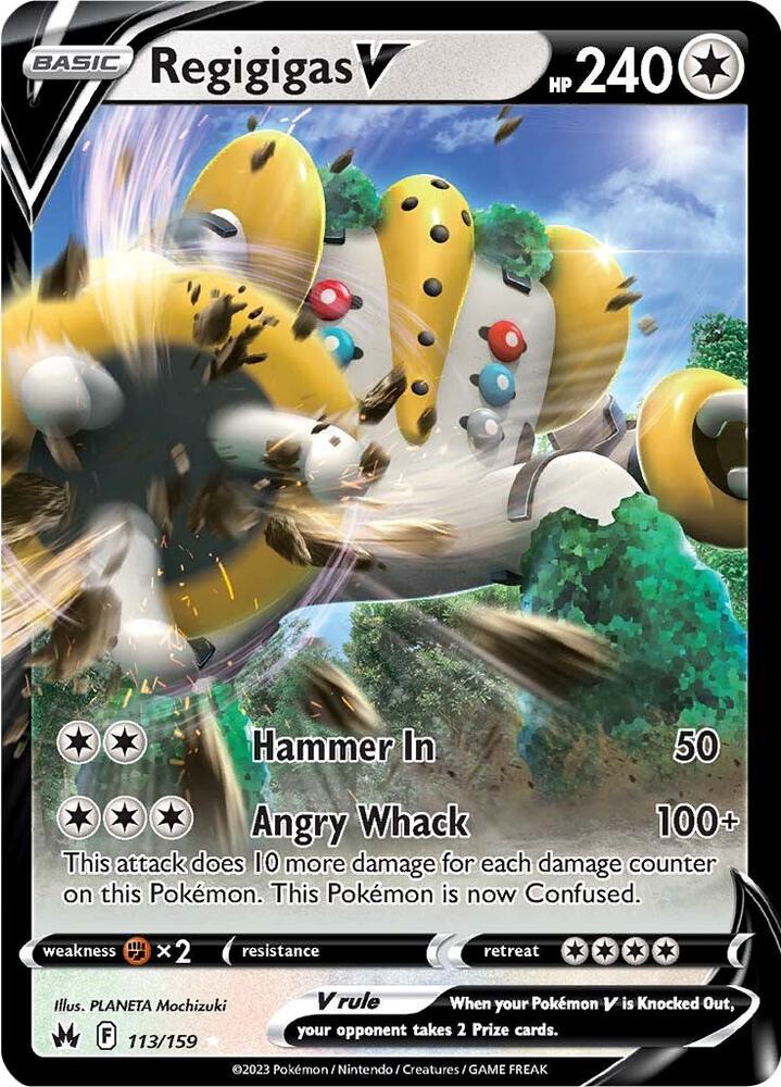 Regigigas V 113/159 (Crown Zenith)  - Holofoil | Good Games Morley
