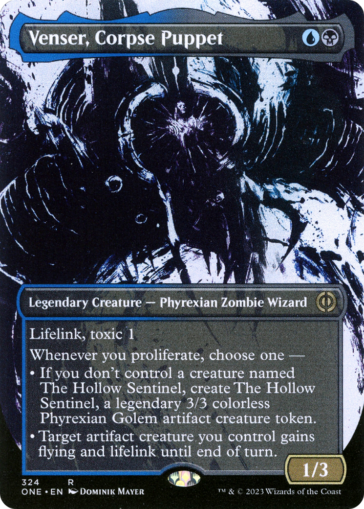 Venser, Corpse Puppet (Borderless Ichor) [Phyrexia: All Will Be One] | Good Games Morley