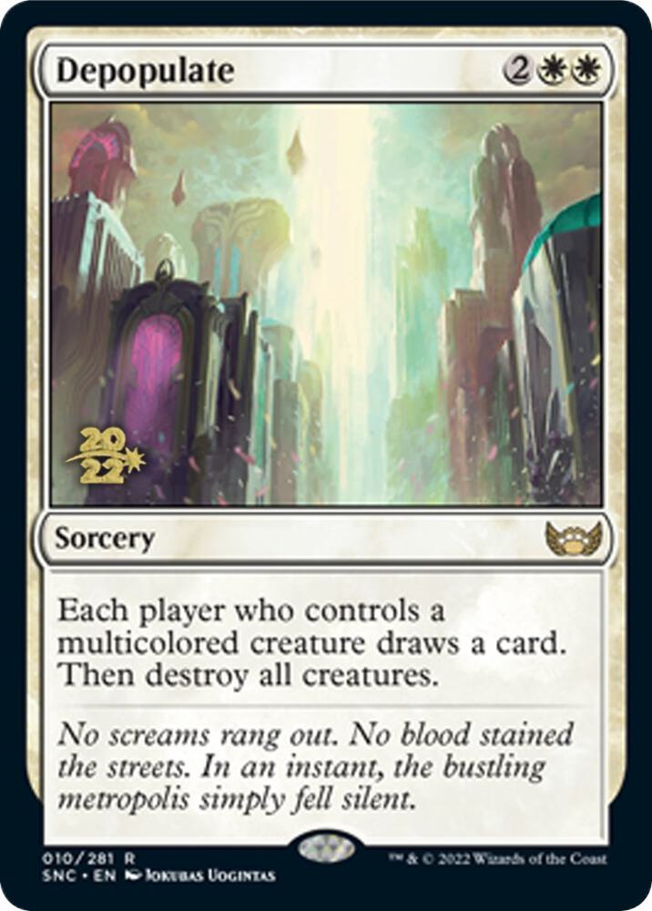 Depopulate 10s/161 (Prerelease Cards)  - Foil | Good Games Morley