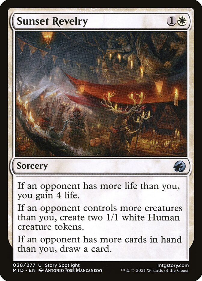 Sunset Revelry 38/277 (Innistrad: Midnight Hunt)  | Good Games Morley