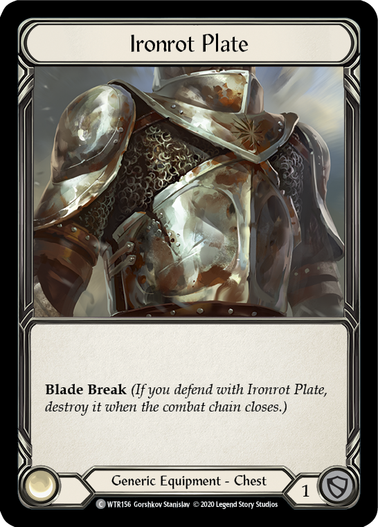 Ironrot Plate [U-WTR156] (Welcome to Rathe Unlimited)  Unlimited Rainbow Foil | Good Games Morley