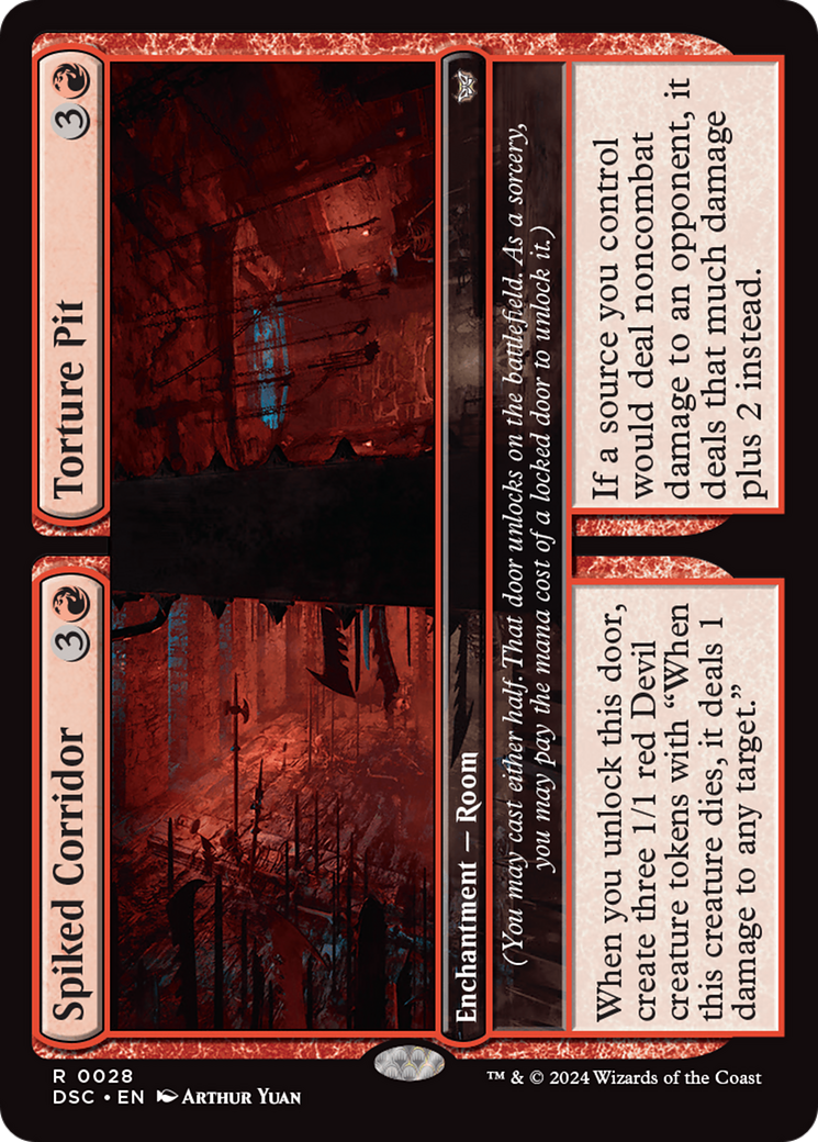 Spiked Corridor // Torture Pit [Duskmourn: House of Horror Commander] | Good Games Morley