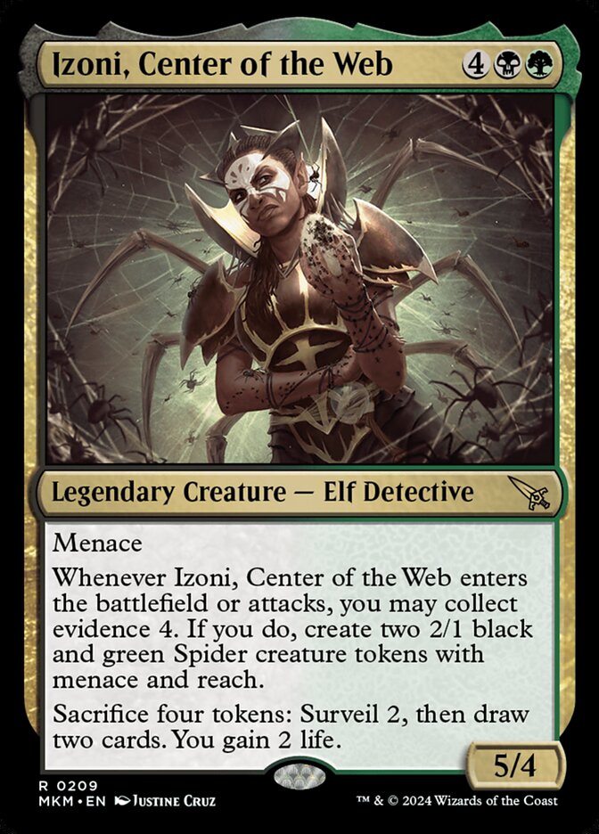 Izoni, Center of the Web 209/286 (Murders at Karlov Manor)  - Foil | Good Games Morley