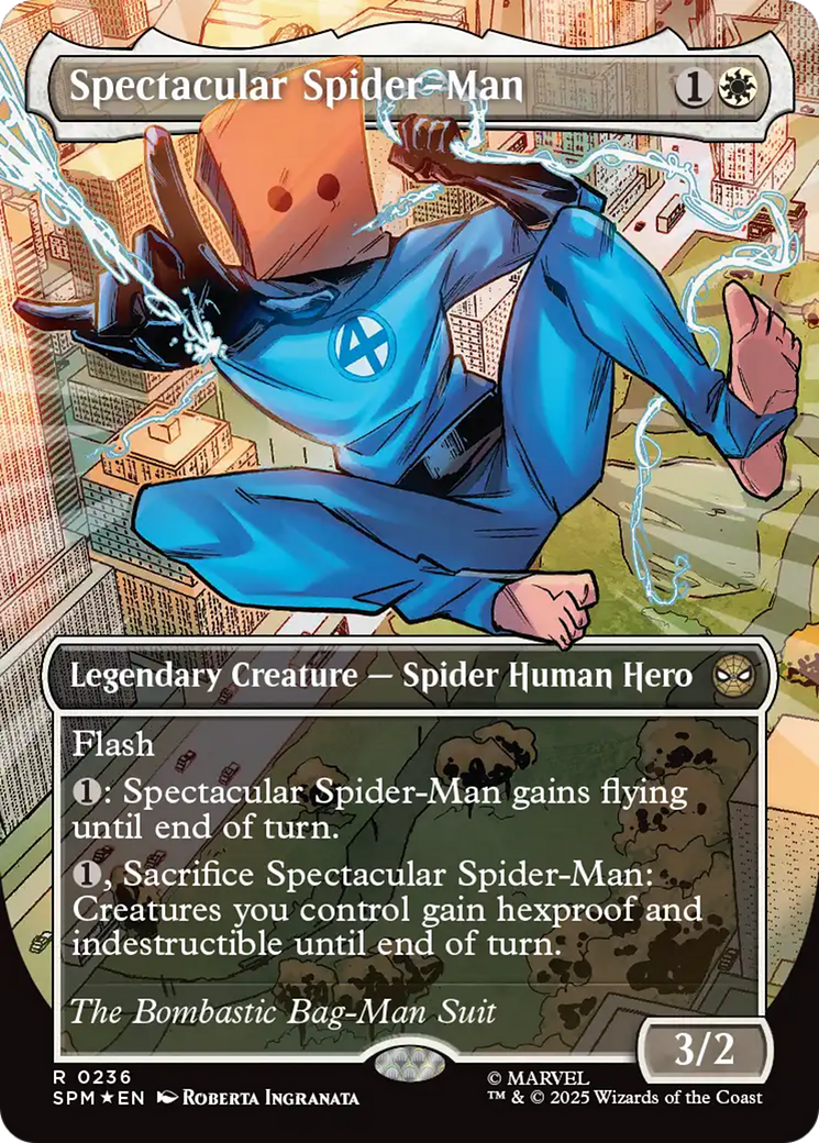 Spectacular Spider-Man (0236) (Borderless) (Textured Foil) [Marvel's Spider-Man] | Good Games Morley
