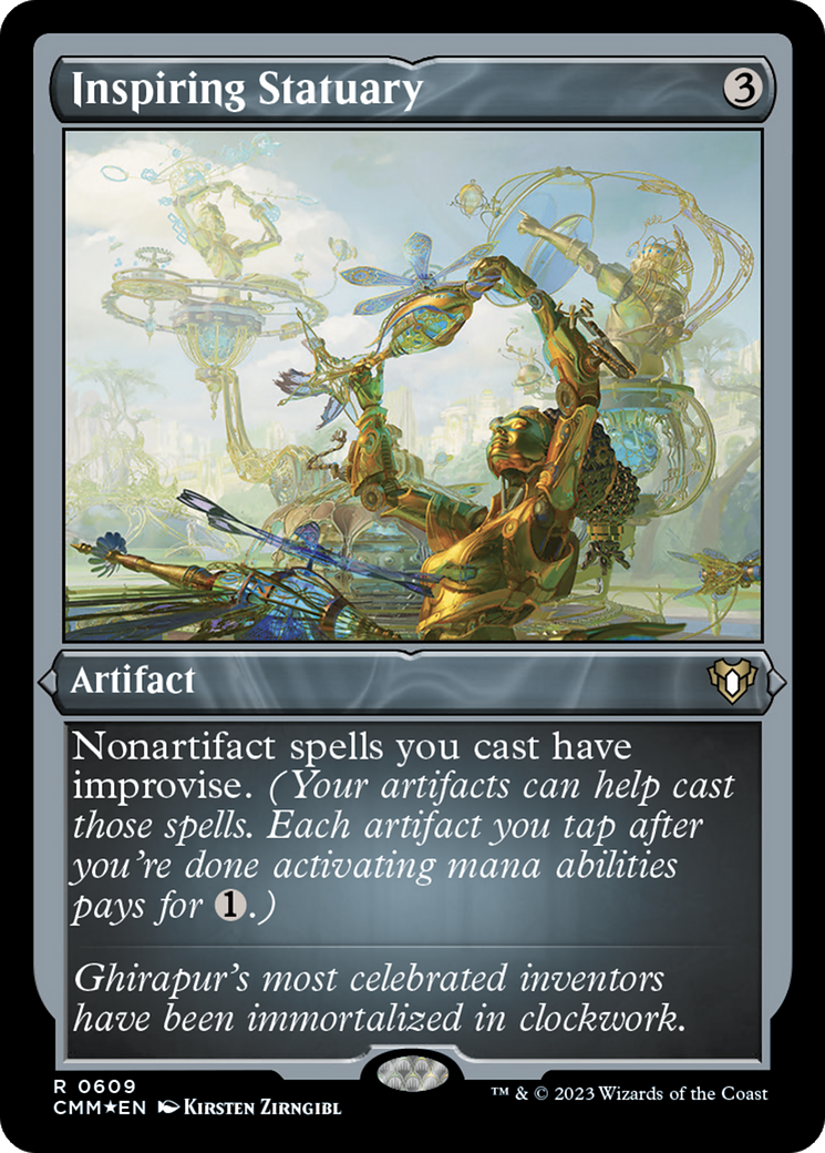 Inspiring Statuary (Foil Etched) [Commander Masters] | Good Games Morley